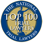 top 100 trial lawyers badge